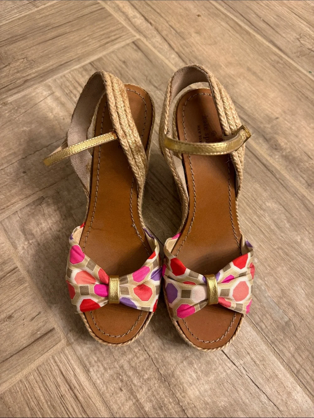 Kate Spade Candice Wedge Espadrilles size 9 1/2